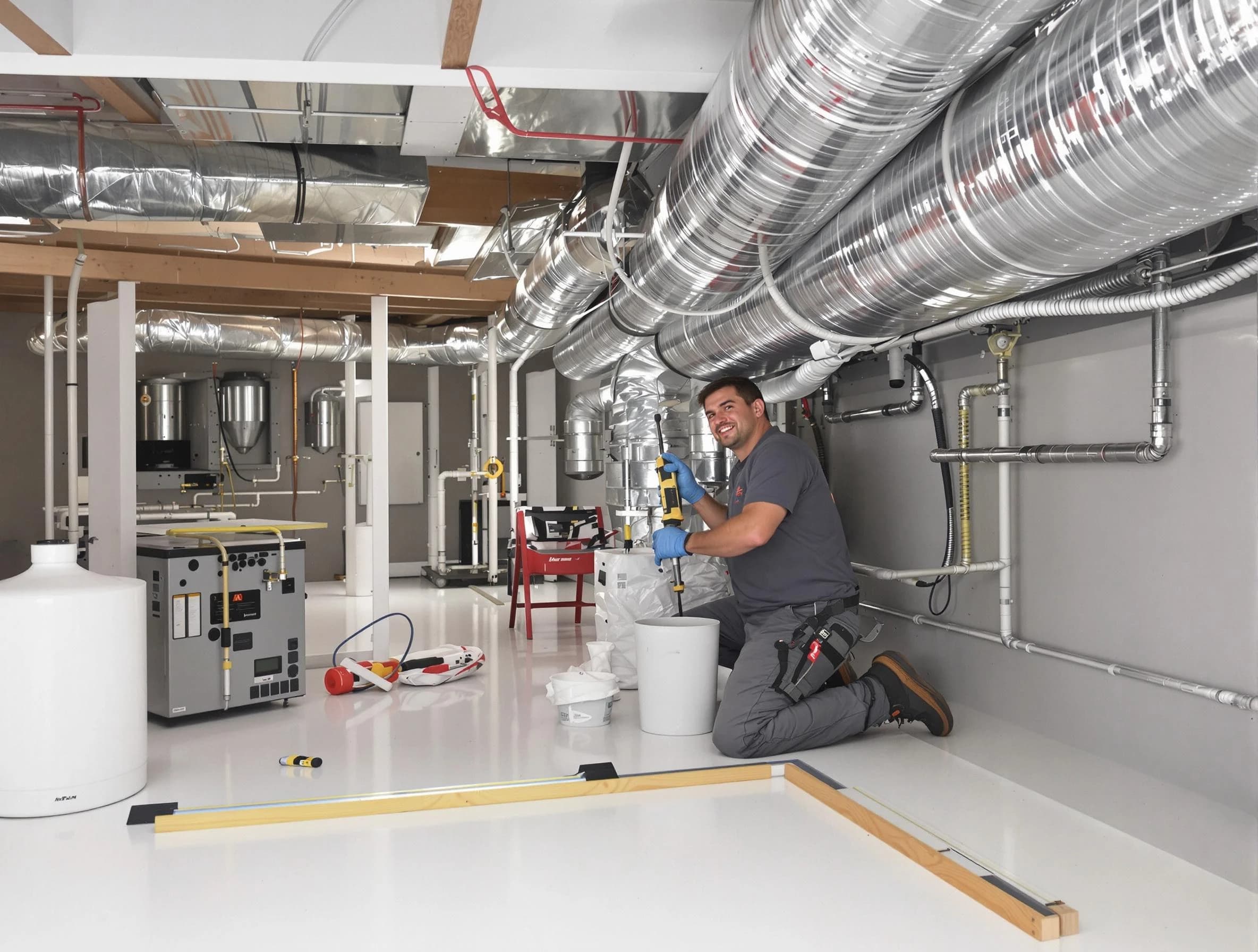 Professional duct sealing service by East Providence Air Duct Cleaning in East Providence