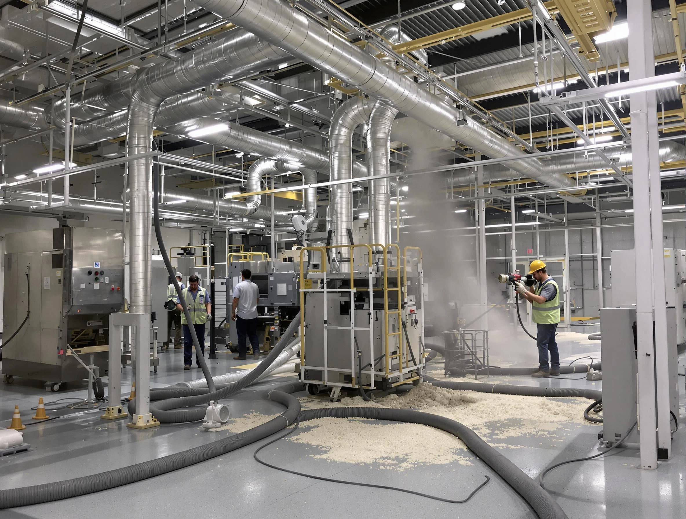 Heavy-duty industrial duct cleaning by East Providence Air Duct Cleaning in East Providence