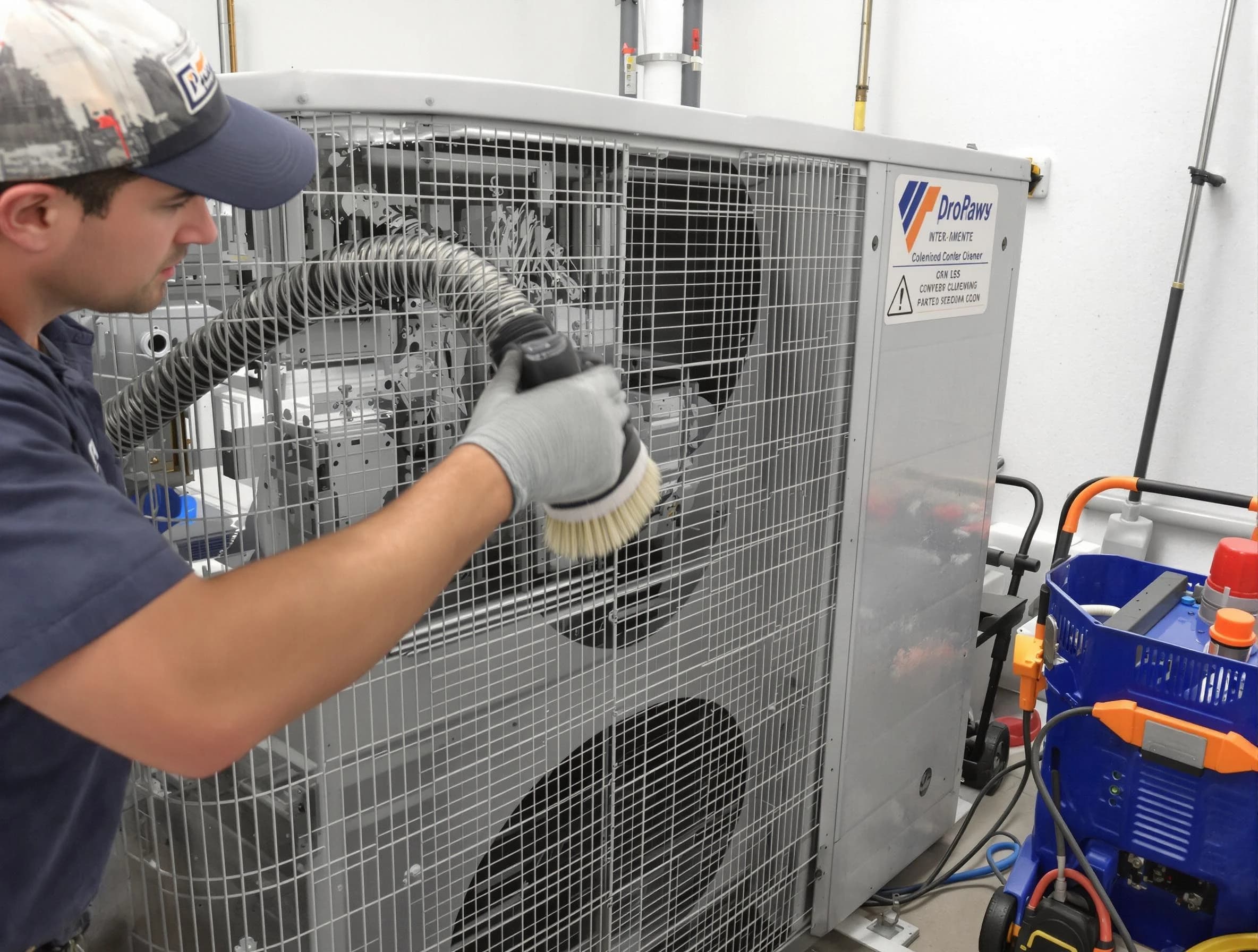 East Providence Air Duct Cleaning specialist performing precision AC coil cleaning for improved system performance in East Providence