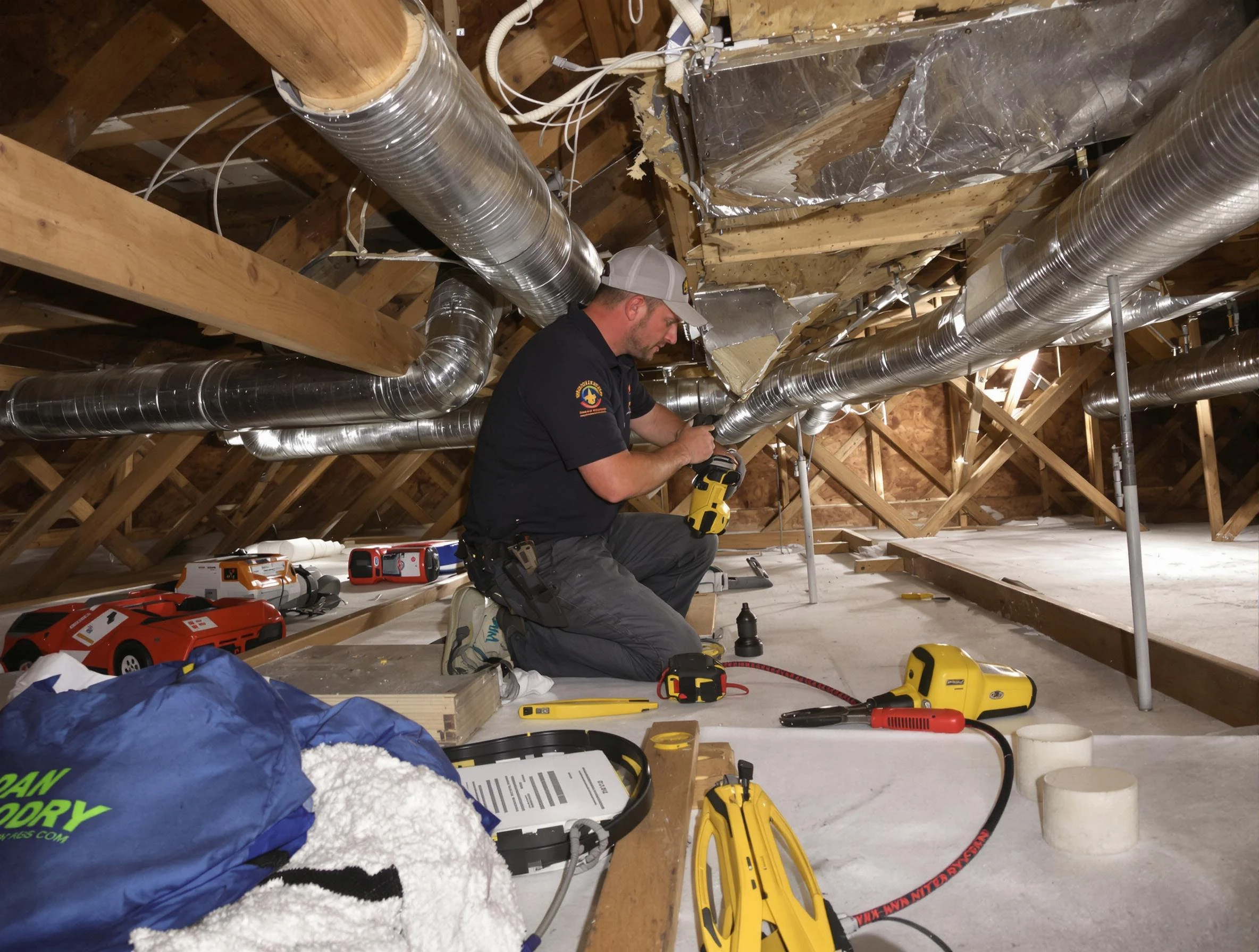 Professional air duct repair by East Providence Air Duct Cleaning in East Providence