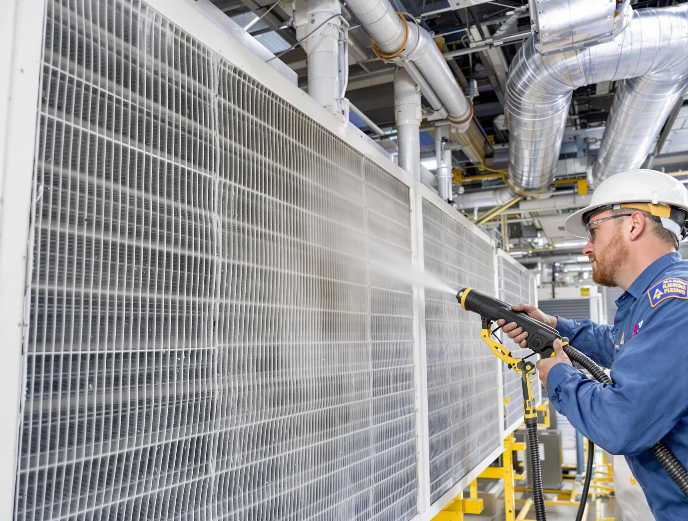 Professional commercial coil cleaning by East Providence Air Duct Cleaning in East Providence