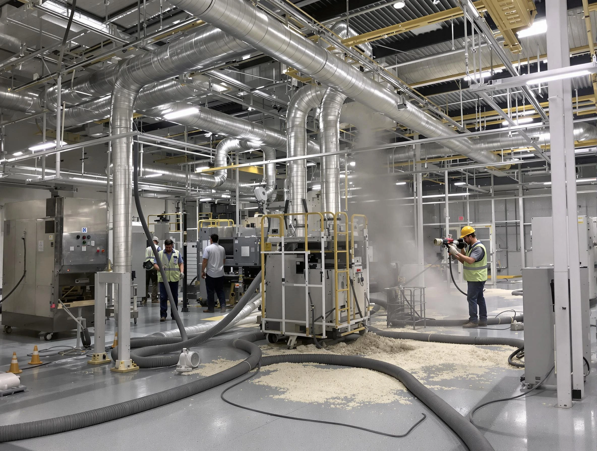 Heavy-duty industrial duct cleaning by East Providence Air Duct Cleaning in East Providence